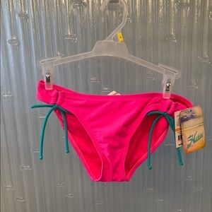 Hobie Pink Swim Bottom with Teal Accents